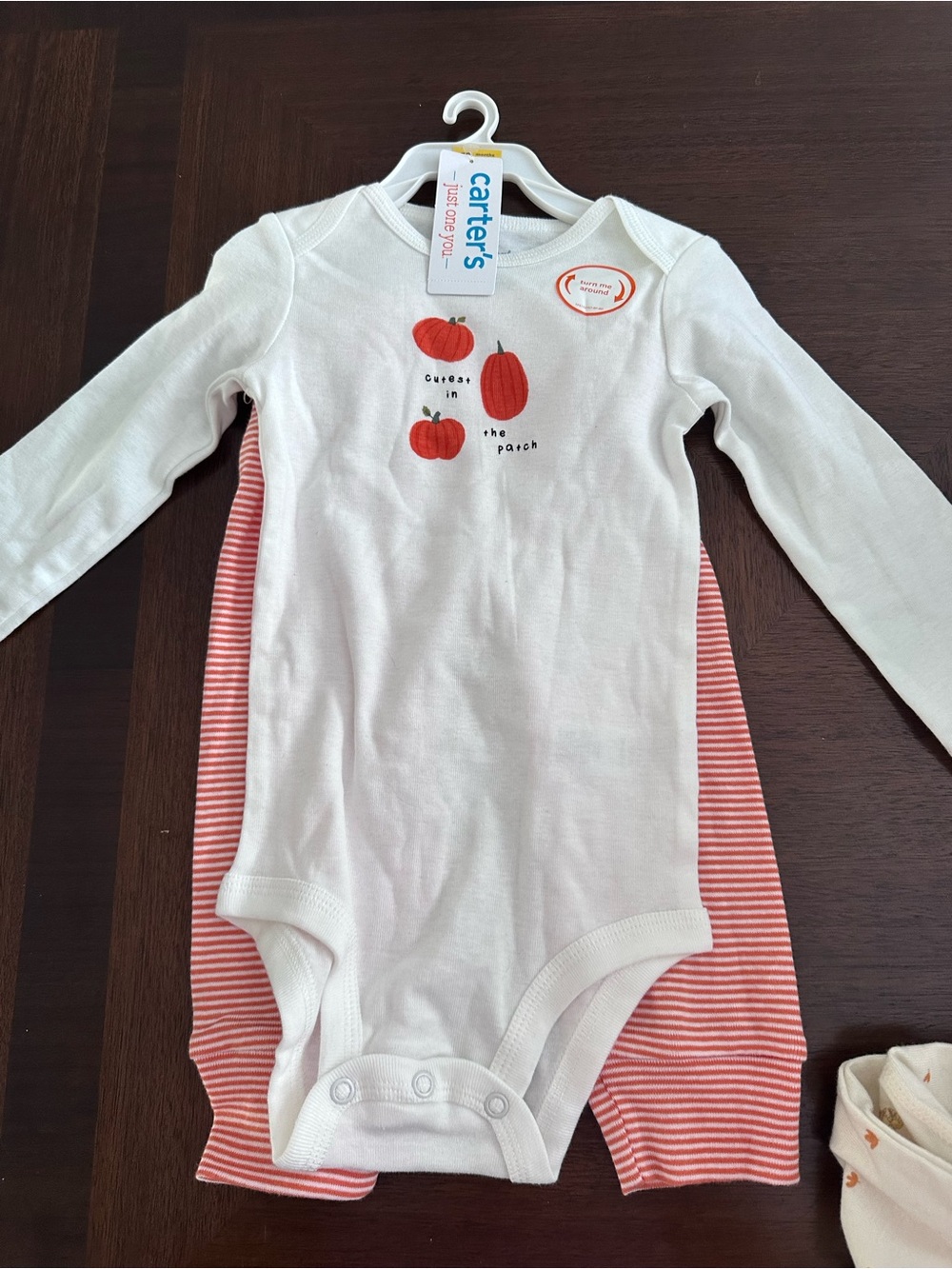 Carter's Fall Long-Sleeve Pumpkin two piece set Cutest in the Patch Halloween